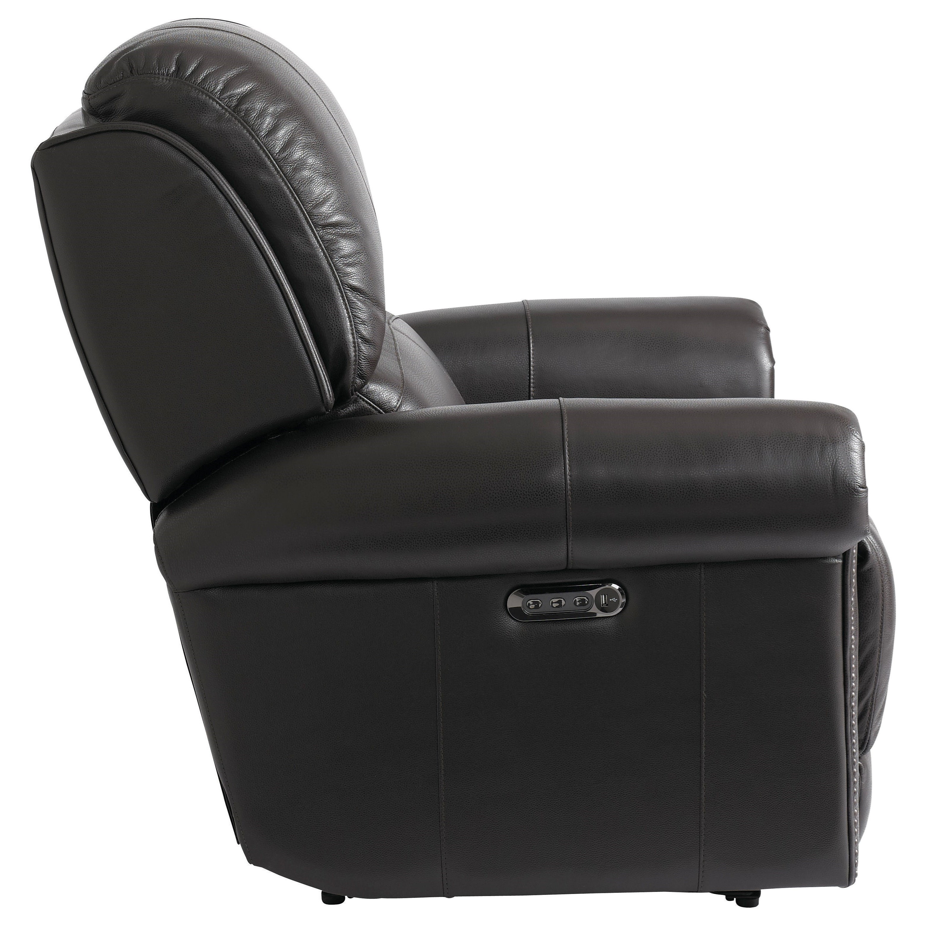 Bassett Olsen Club Level Traditional Power LayFlat Recliner with